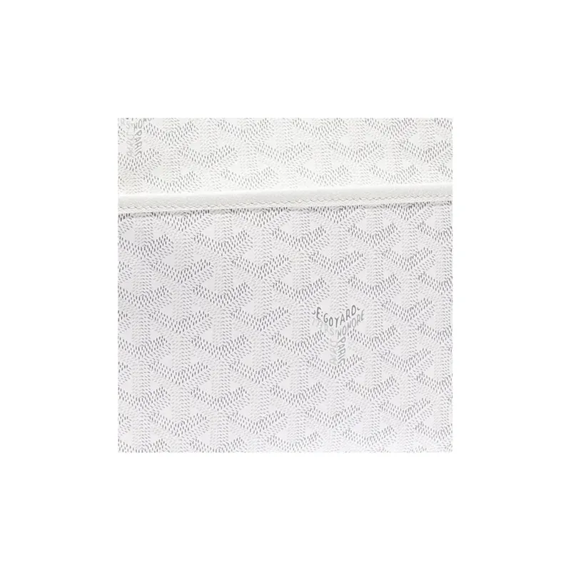 GOYARD JOUVENCE Canvas With Leather Travel Storage Bags Handheld Toiletry Bags Medium Size Unisex White-3