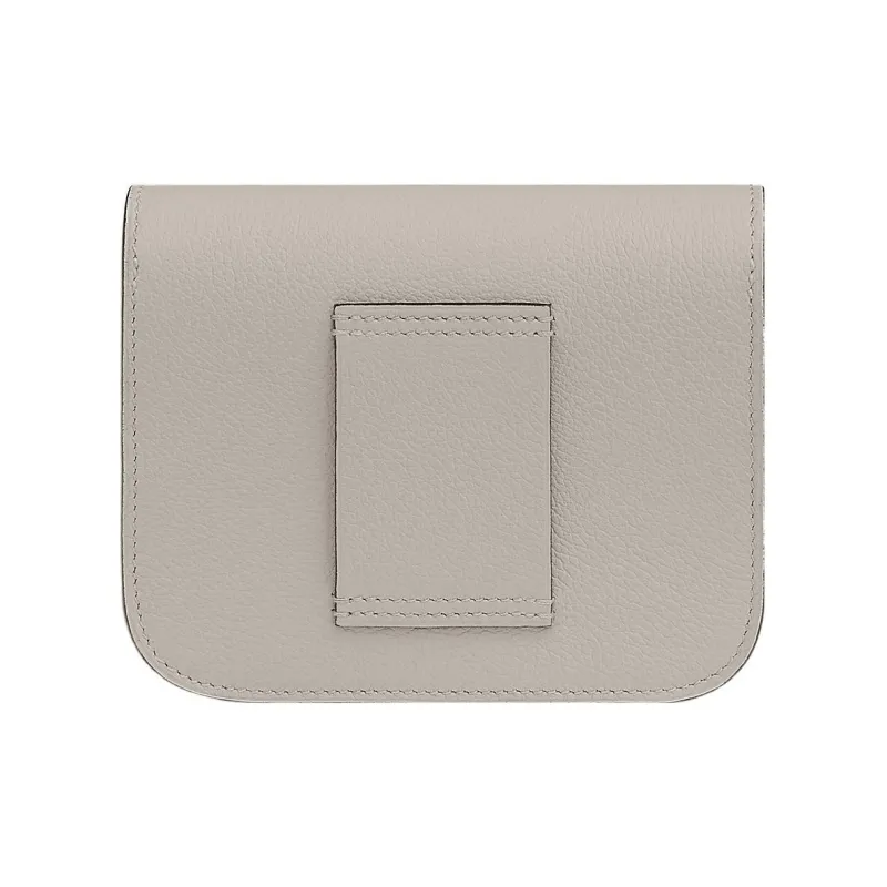 HERMES Constance Slim Evercolor Calfskin Card Holder, Wallet Fanny Pack Women's 8L Beton Glacier White-1