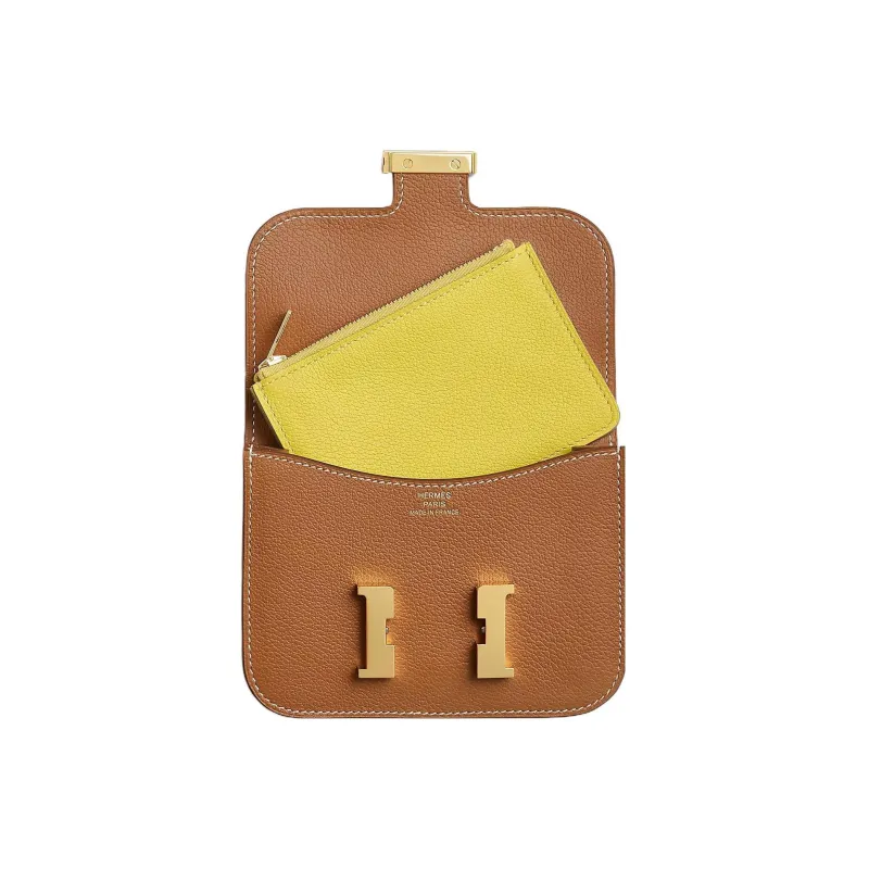 HERMES Constance Slim Wallet Gold Fanny Belt Bag Pouch-1