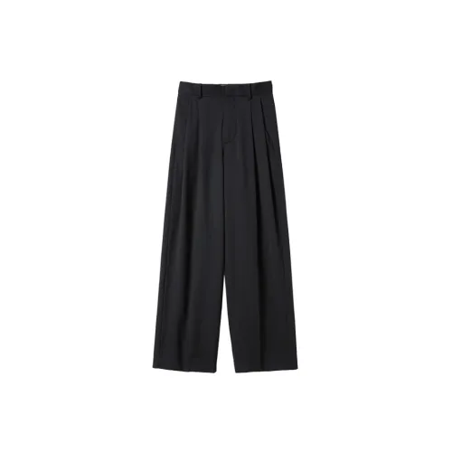 CHUMIAN Casual Pants Women's Minimalist Black