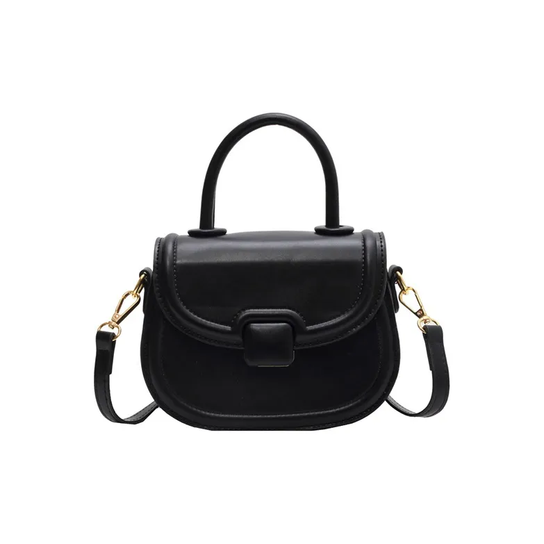 JANE KLAIN PU Saddle Bag Crossbody Handbag Small Size Women's Red/Black/Ecru-14