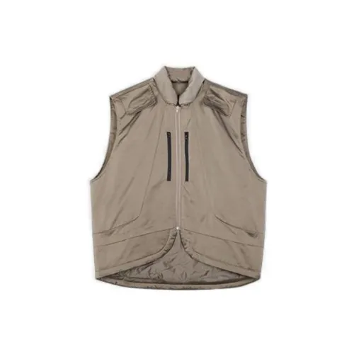 0-CROWORLD Vests Unisex Khaki