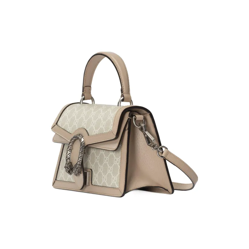 GUCCI Dionysus Canvas With Leather Shoulder Bag, Crossbody Bag, Handbag Small Size Women's Beige/Wheat-2