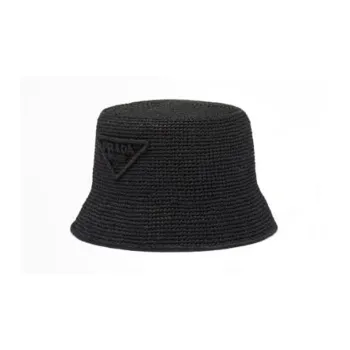 PRADA Raffia Bucket Hat