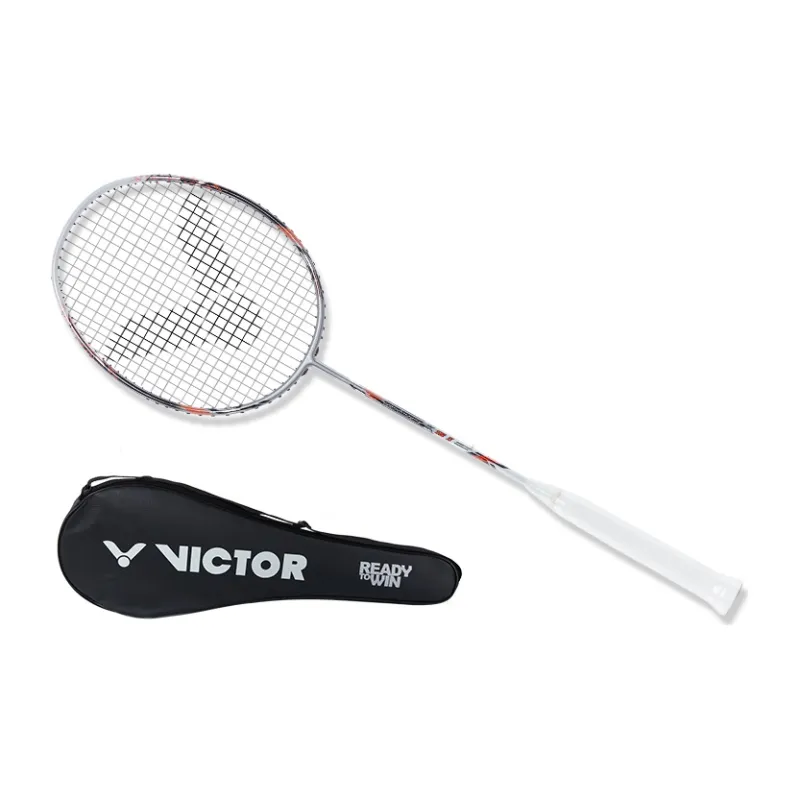 VICTOR THRUSTER K Collection TK 15 II Badminton Rackets Offensive Hard Head Advanced Level Unisex Single Grip Dark Gray-1
