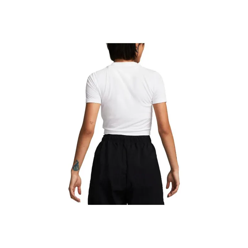 Nike Sportswear Essential Women's Slim-Fit Crop T-Shirt White-1