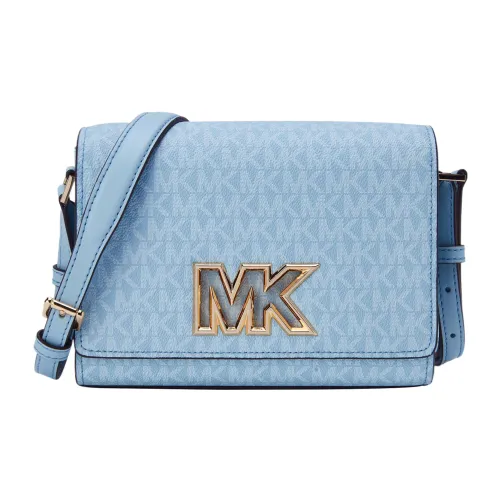 MICHAEL KORS Artificial Leather Shoulder Bag Crossbody Bag Medium Size Women's Blue