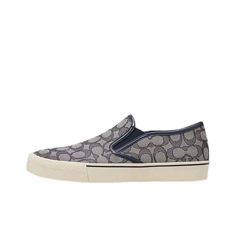 COACH Low Top Stylish Skateboarding Shoes Men's Gray-0