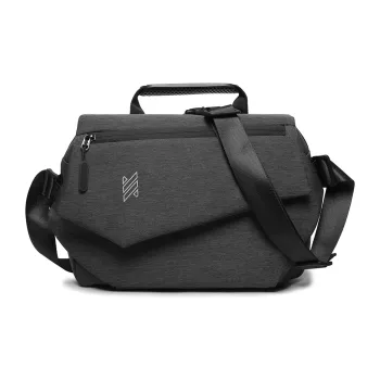 NOMK Membrana Dermalis Messenger Bag, Backpack, Handbag, Shoulder Bag, Crossbody Bag Regular Unisex Black
