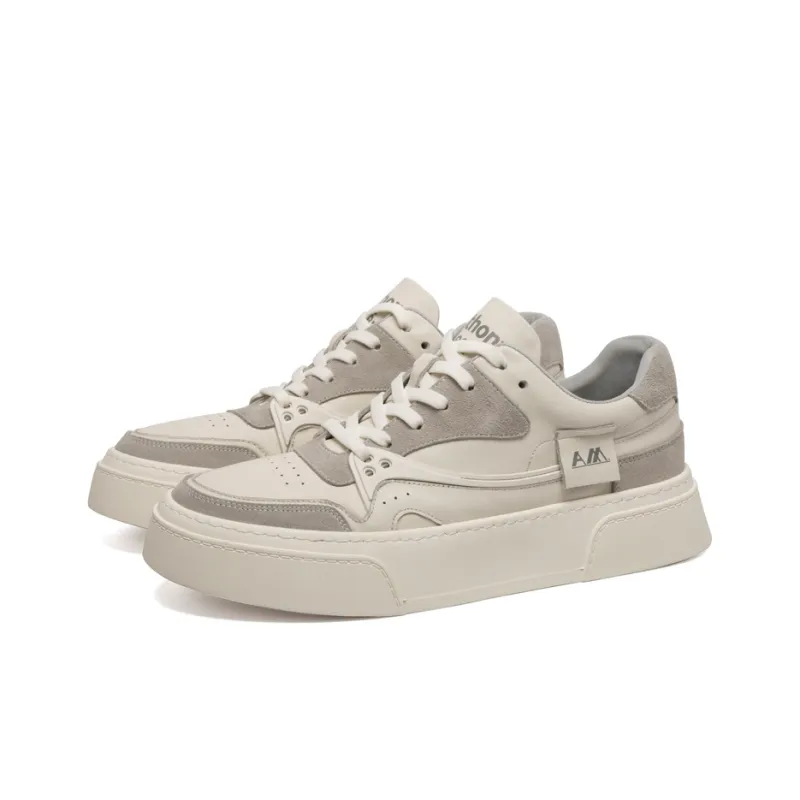 Anthony Miles Stylish Skateboarding Shoes Men's Ecru-1