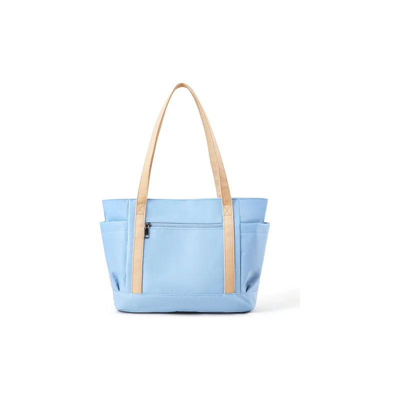 Miffy Nylon Fabric Tote Bag Shopping Bag Handbag Shoulder Bag Women's Ecru/Light Blue-8
