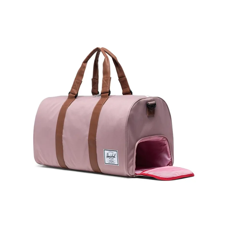 Herschel Polyester Gym Bag Travel Bag Luggage Handbag Large Size Women's Gray Rose-1