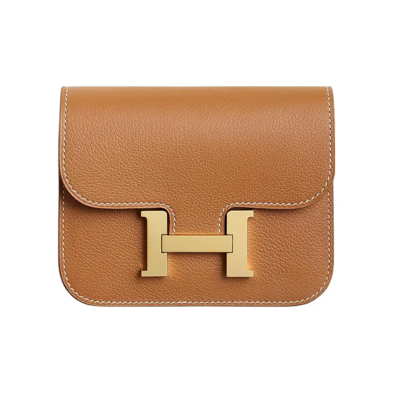 HERMES Constance Slim Wallet Gold Fanny Belt Bag Pouch-0