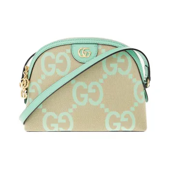 GUCCI Ophidia Canvas With Leather Canvas Shoulder Bag, Crossbody Bag Small Size Women's Camel/Green