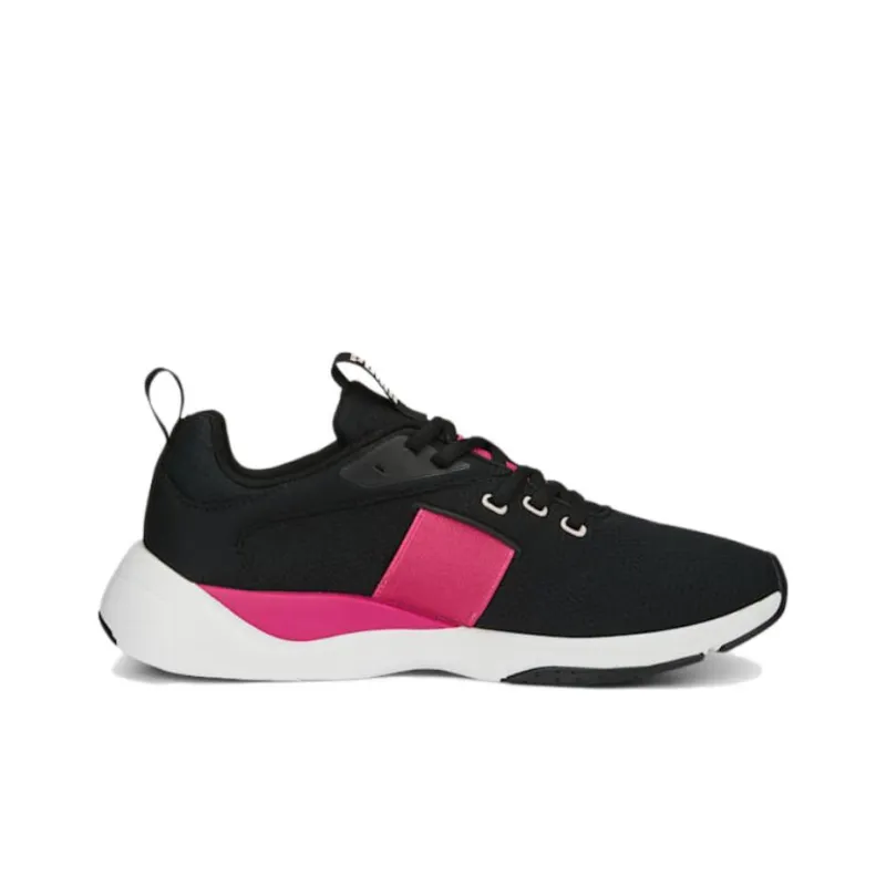 PUMA Zora Cushioning Anti-Slip Wear-Resistant Breathability Low-Top Casual Shoes Women's Black Purple-1