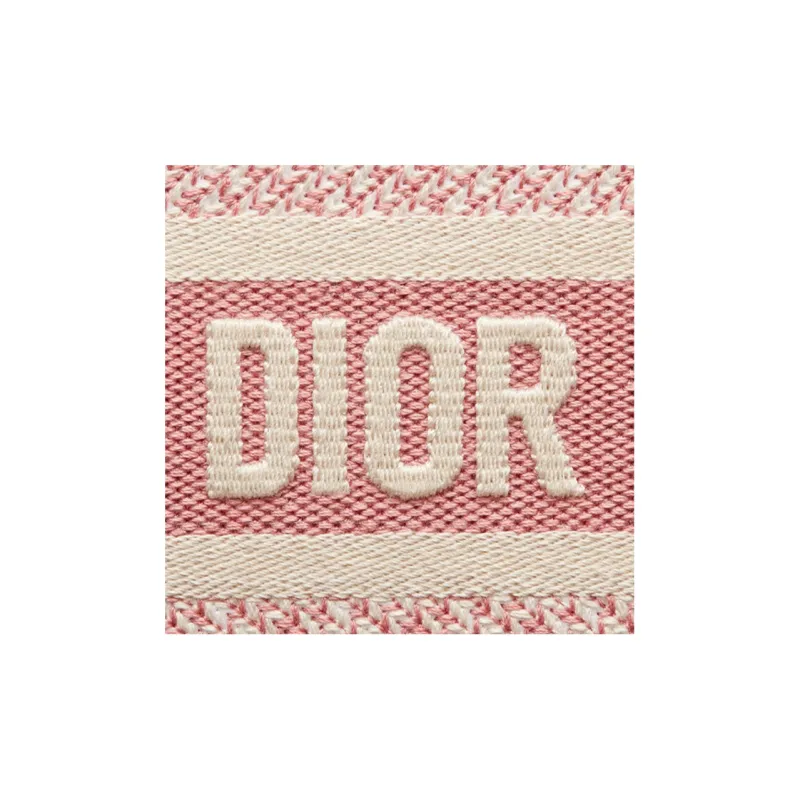 DIOR BookTote Embroidery Tote Bag Shopping Bag Handbag Mini Women's Pink-5