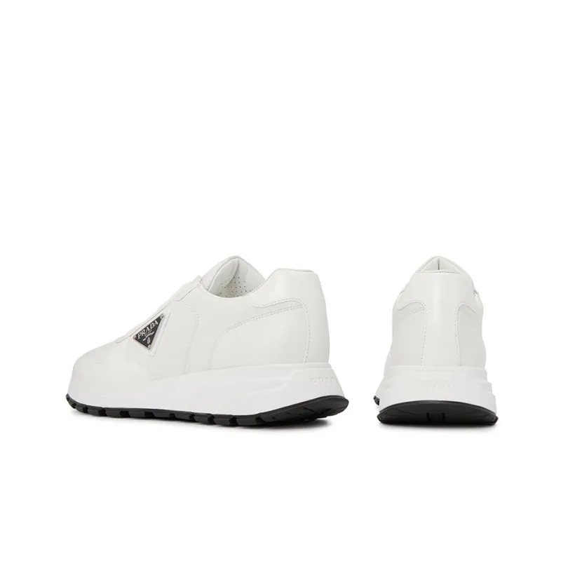 PRADA Low Top Sports Casual Shoes Men's White-4