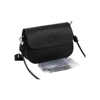DEERE JACK Genuine Cow Leather Shoulder Bag, Crossbody Bag Regular Women's Black/Ivory/Apricot