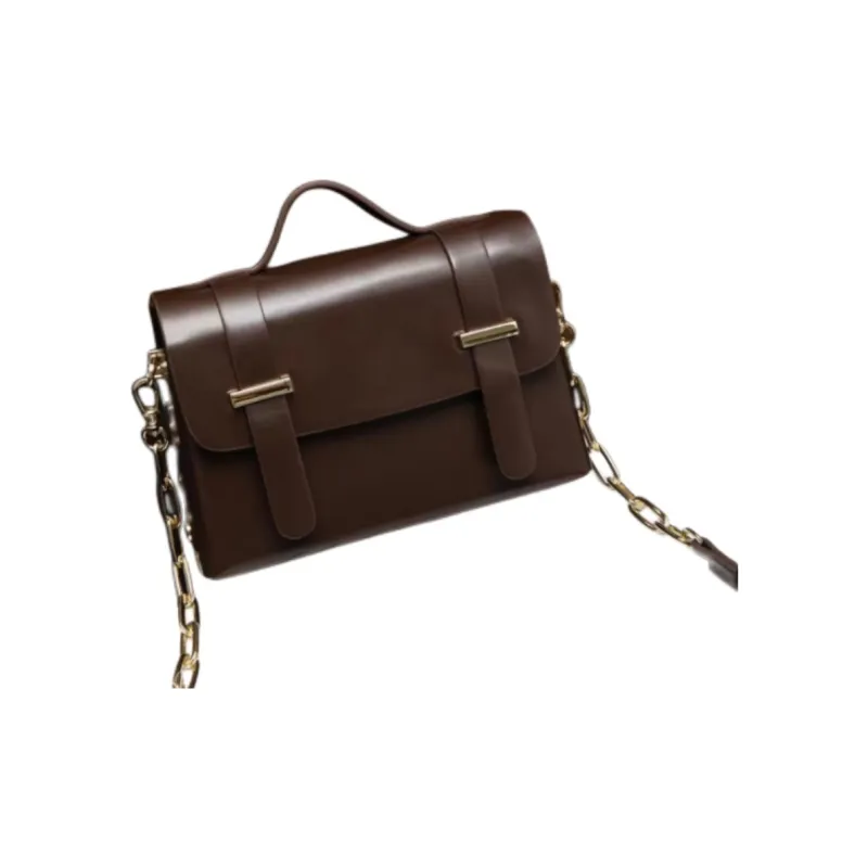 DEERE JACK Cow Leather Handbag, Crossbody Bag Women's Burgundy/Black/Caramel/White/Apricot-8