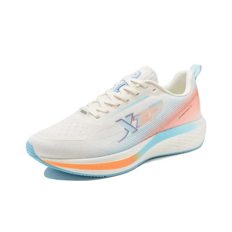 XTEP Star Speed Running Shoes Men Low Top White/Blue/Orange-1
