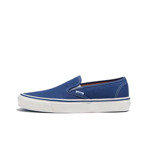 Vans Slip-on Skateboard Shoes Unisex Low-Top Blue/White