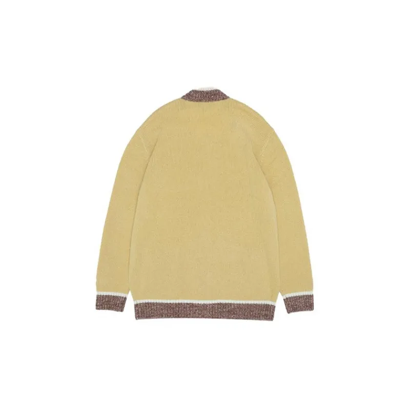LI NING 1990 Classic Collection Cashmere Sweaters Women's Khaki Yellow-1