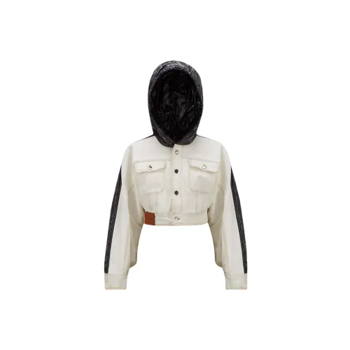 MONCLER GENIUS X Alicia Keys Cropped Coats Women's Bright White