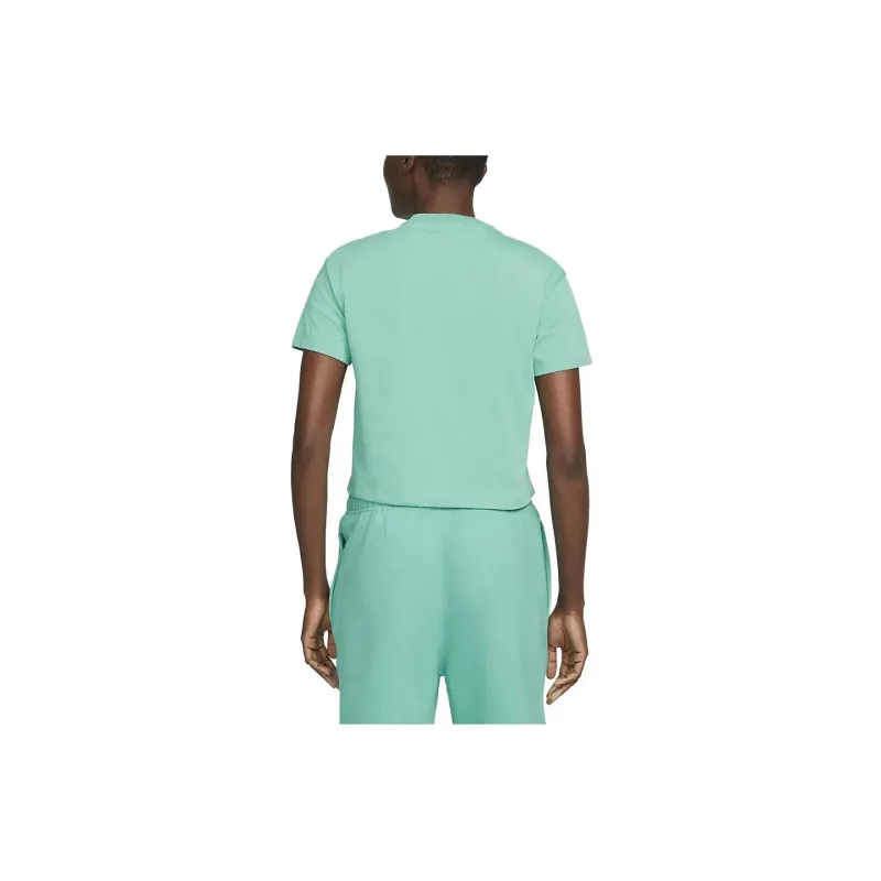 Nike T Shirts Women's Washed Cyan-1