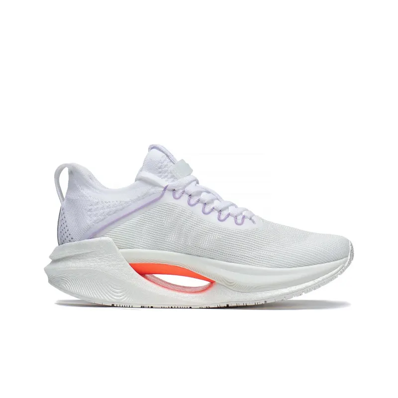 LiNing Jueying Essential Anti Slip Wear Resistant Low Top Running Shoes Women's White Blue Orange Purple-1