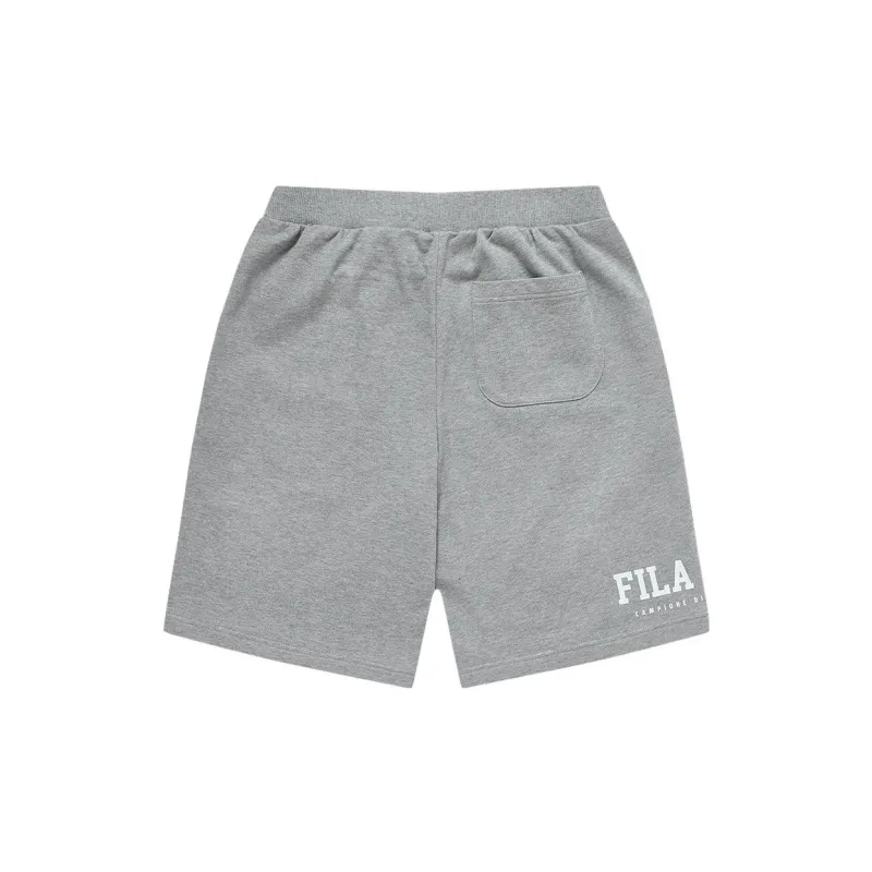 FILA FUSION Casual Shorts Men Silver Moon Heather Gray-1