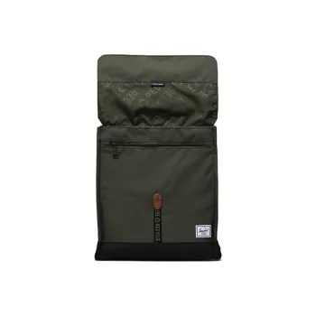 Herschel Recycled Material Backpack Medium Size Unisex Twilight Forest Green/Classic Black