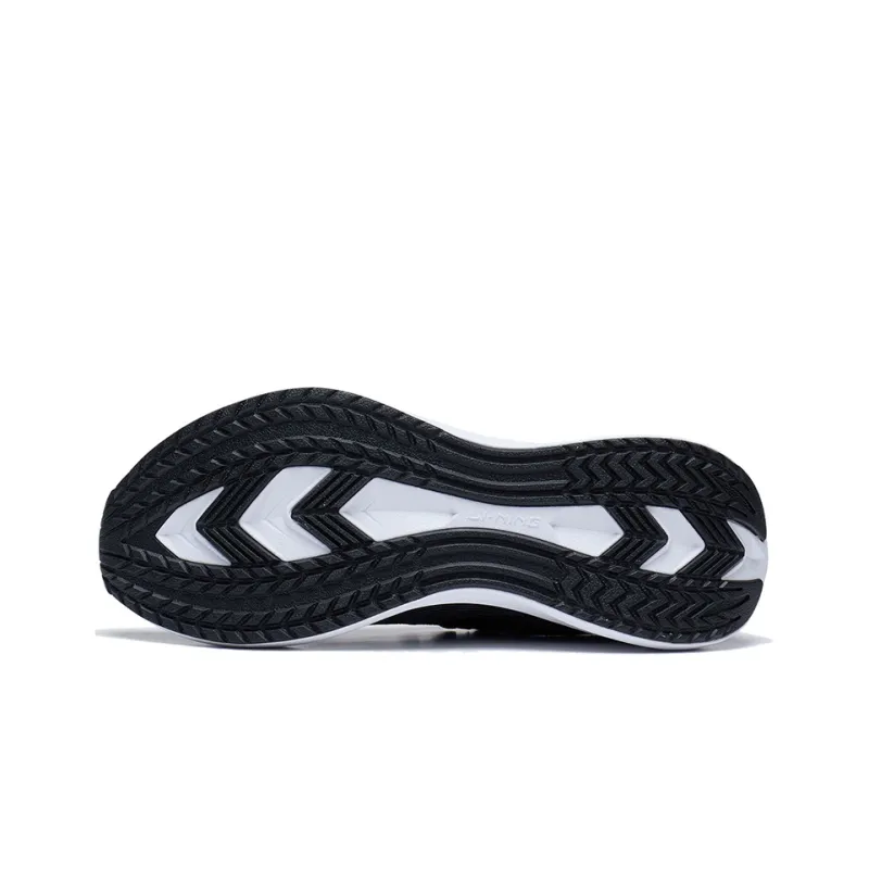 LiNing Shock Absorbers Slip Resistant, Abrasion Resistant, Breathable Low Top Running Shoes Women's Black-4