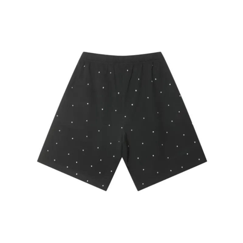 TCH Casual Shorts Unisex Black With Silver Logo-1