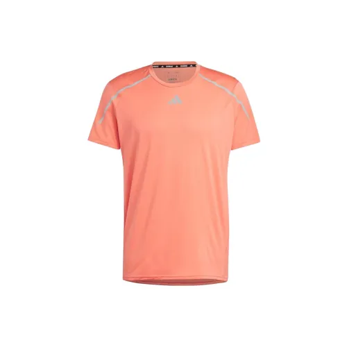 Adidas T-Shirts Men Coral Orange