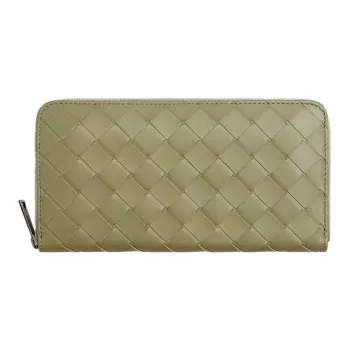 Bottega Veneta Intrecciato Zip Around Wallet