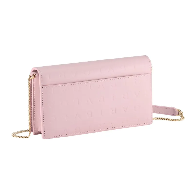 BVLGARI Calfskin Wallets Shoulder Bag Crossbody Bag Women's Pink-1