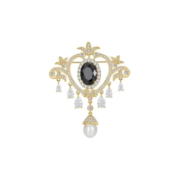 HMZ Brooches Women's Gold