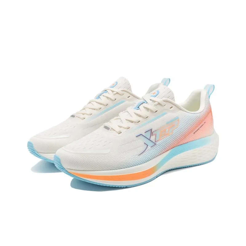 XTEP Star Speed Running Shoes Men Low Top White/Blue/Orange-2