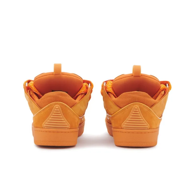Lanvin Curb Low Top Stylish Skateboarding Shoes Women's Orange-4