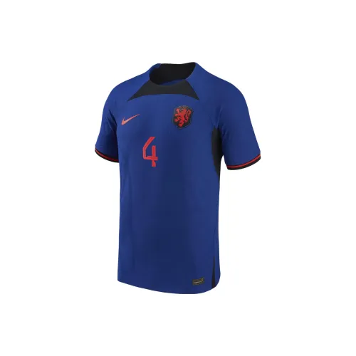 Nike Netherlands National Team 2022/23 Stadium Away Virgil Van Dijk Big Kids' Nike Dri-FIT Soccer Jersey
