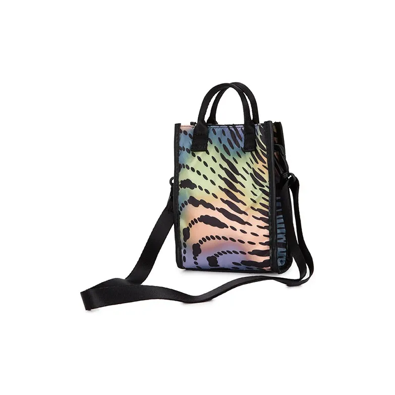 PUMA Artificial Leather Backpack, Shoulder Bag, Crossbody Bag, Handbag Regular Unisex Black Full Print-1