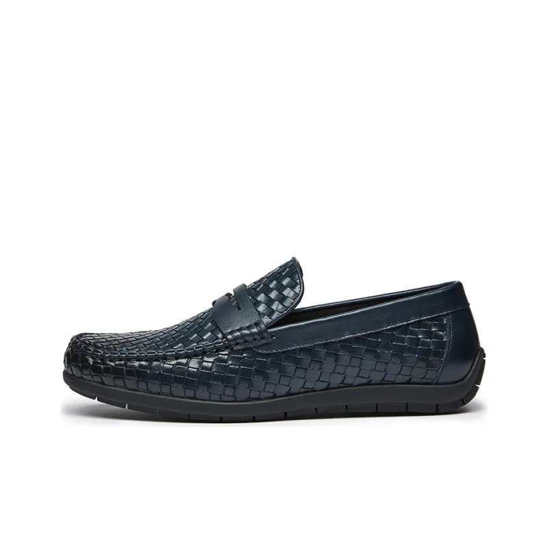 KANGNAI Men's Casual Shoes Men Low-Top Blue-0