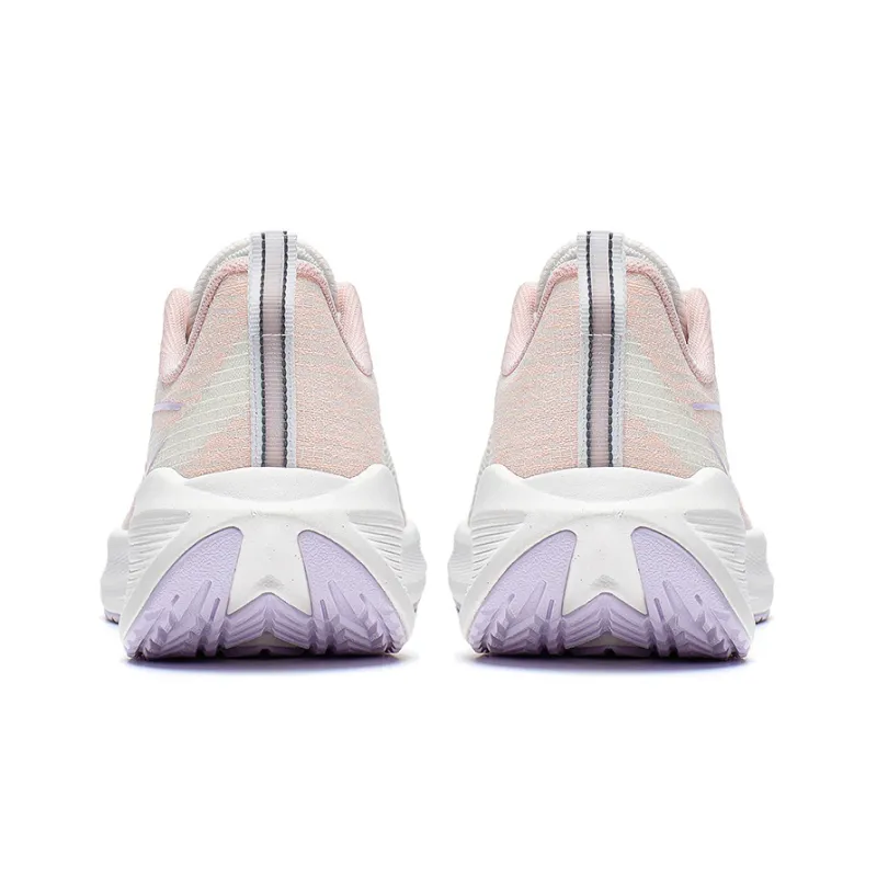 LiNing Wuyue Slip Resistant, Abrasion Resistant, Breathable Low Top Casual Running Shoes Women's White Pink-3