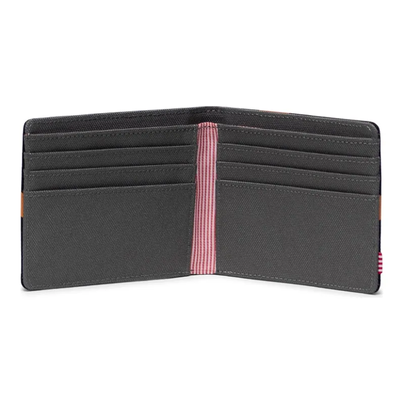 Herschel Polyester Card Holder Wallet Coin Purse Unisex Mesh Black/Stone Gray/Sun Orange-2