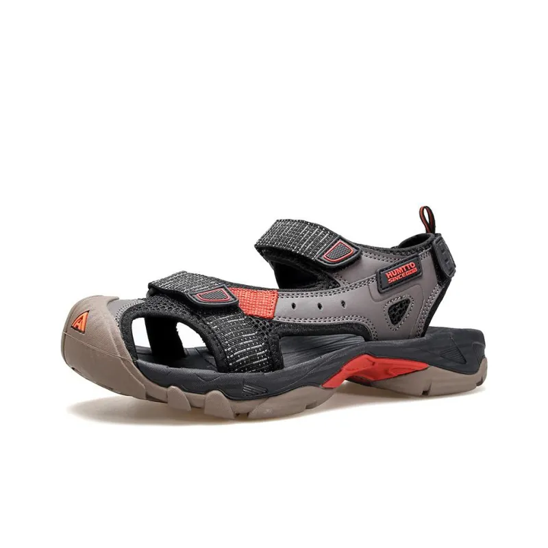 HUMTTO Beach River Trekking Shoes Sports Sandals Men's Black-1