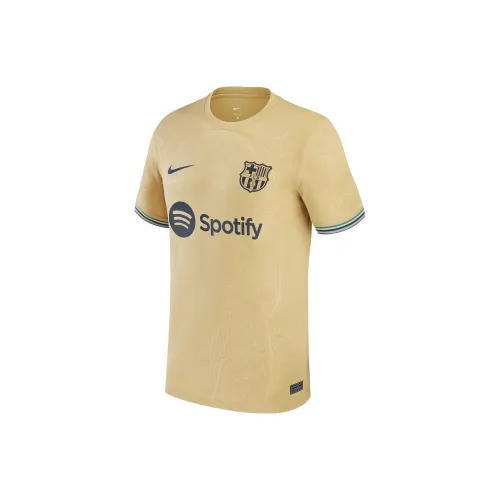 Nike Dri-Fit Soccer Jerseys Men Yellow Brown