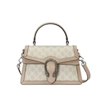 GUCCI Dionysus Canvas With Leather Shoulder Bag, Crossbody Bag, Handbag Small Size Women's Beige/Wheat