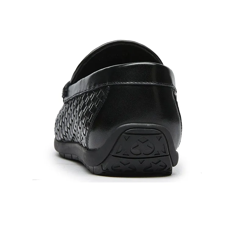 KANGNAI Men's Casual Shoes Men Low-Top Black-3