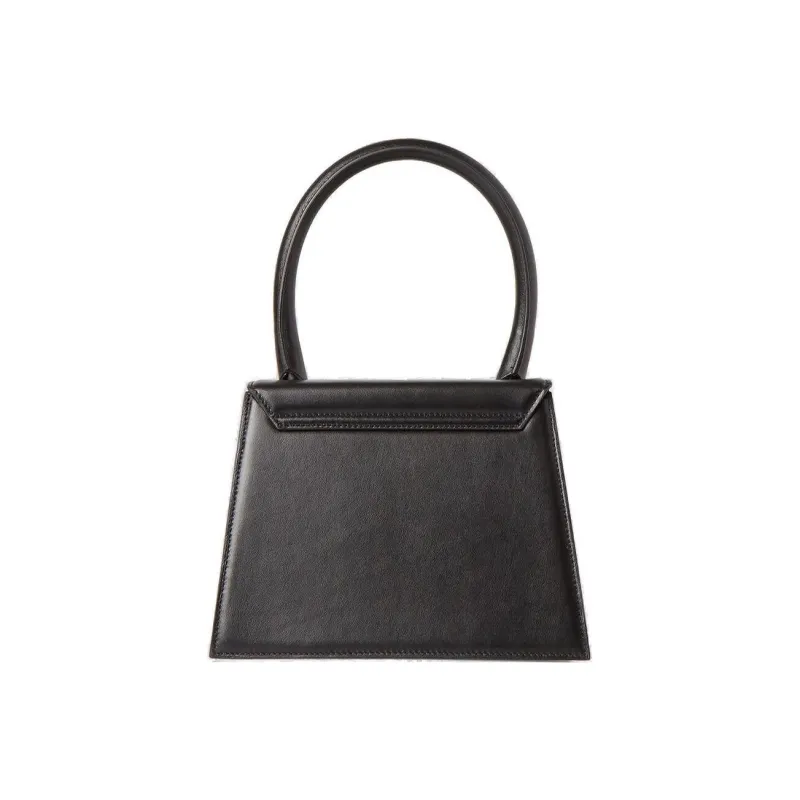 Jacquemus Leather Crossbody One Shoulder Handbag Women's Black-2