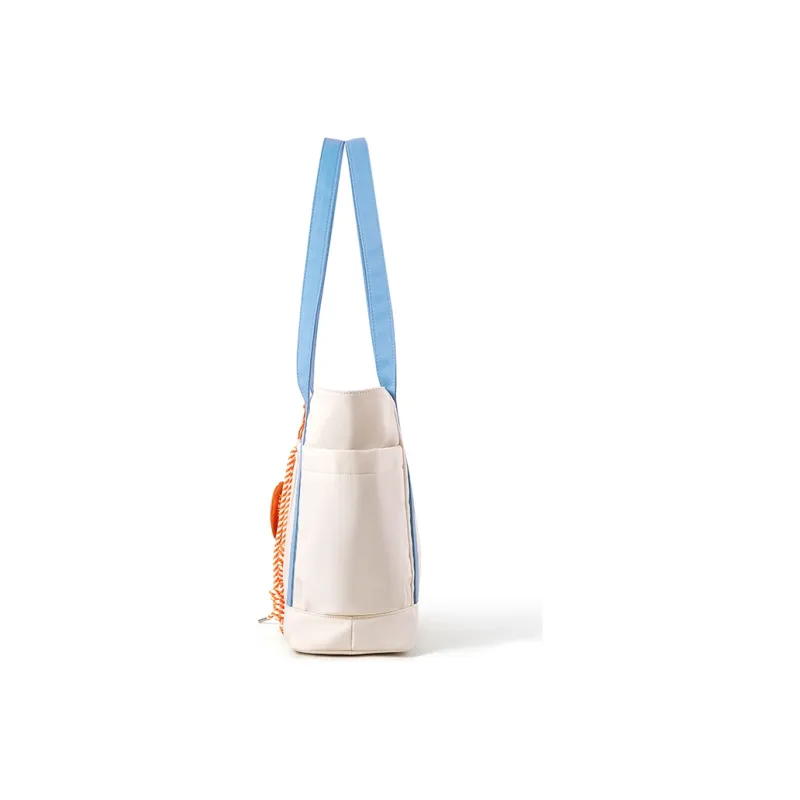 Miffy Nylon Fabric Tote Bag Shopping Bag Handbag Shoulder Bag Women's Ecru/Light Blue-3